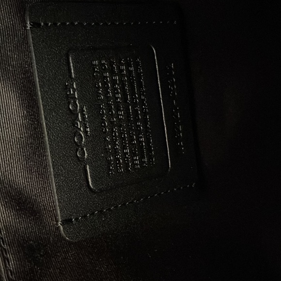 Coach Backpack leather Misnight Navy Racer Blue Drawstring & speedclip closures - Picture 15 of 15